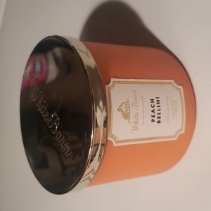 Peach Bellini white barn candle